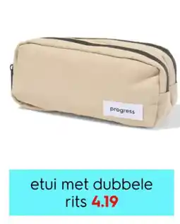 HEMA etui met dubbele rits aanbieding