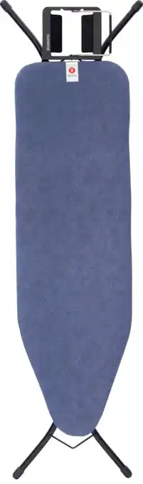 Bol.com Brabantia Strijkplank B - met Strijkijzerhouder - 124x38 cm - Denim Blue aanbieding
