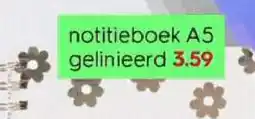 HEMA notitieboek A5 gelinieerd aanbieding