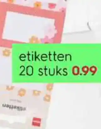 HEMA etiketten aanbieding