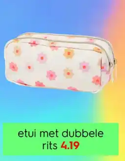 HEMA etui met dubbele rits aanbieding