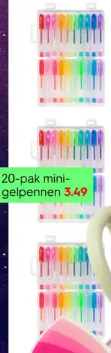 HEMA 20-pak mini- gelpennen aanbieding