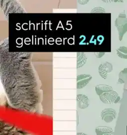 HEMA schrift A5 gelinieerd aanbieding