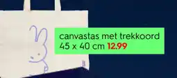 HEMA canvastas met trekkoord aanbieding