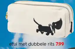 HEMA etui met dubbele rits aanbieding