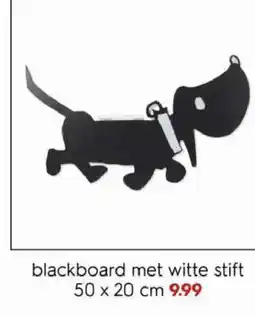HEMA blackboard met witte stift aanbieding
