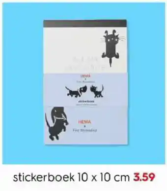 HEMA stickerboek aanbieding