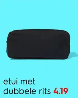 HEMA etui met dubbele rits aanbieding