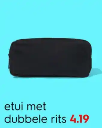 HEMA etui met dubbele rits aanbieding