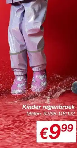 Kik Kinder regenbroek aanbieding