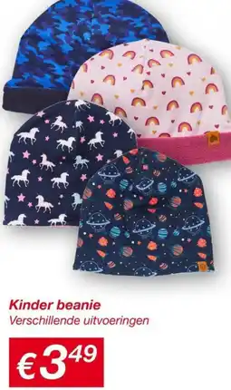 Kik Kinder beanie aanbieding