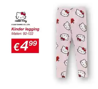 Kik Kinder legging aanbieding