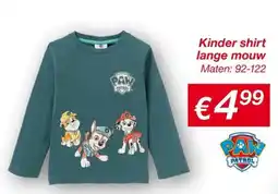 Kik Kinder shirt lange mouw aanbieding