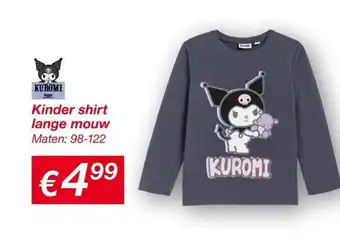 Kik Kinder shirt lange mouw aanbieding
