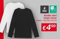 Kik Kinder shirt lange mouw aanbieding