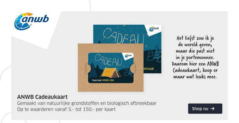 Anwb Cadeaukaart Waar Te Koop