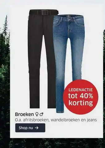 ANWB Broeken Tot 40% Korting aanbieding