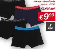 Kik Heren retroshorts aanbieding