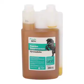 Van Cranenbroek Lijnzaadolie 1000ml Friendly Pet aanbieding
