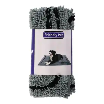 Van Cranenbroek Droogloopmat Hond Grijs aanbieding