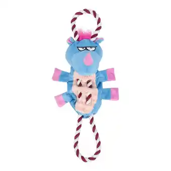 Van Cranenbroek Hondenspeelgoed neushoorn+touw 48cm aanbieding