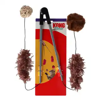 Van Cranenbroek Kattenspeeltje hengel assorti Kong aanbieding