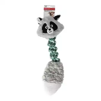 Van Cranenbroek Hondenspeelgoed touw+pluche wasbeer 41cm aanbieding