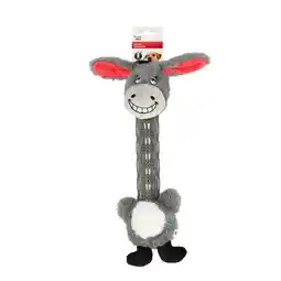 Van Cranenbroek Hondenspeelgoed Necki ezel plush grijs 41x18,5x8,5cm FP aanbieding