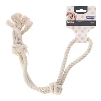 Van Cranenbroek Touw hond kleur halter 2 knoop FP aanbieding