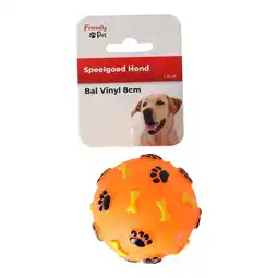 Van Cranenbroek Hondenspeelgoed vinyl bal 8cm aanbieding