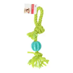 Van Cranenbroek Hondenspeelgoed touw+bal TPR blauw aanbieding