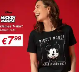 Kik Mickey mouse Dames T-shirt aanbieding
