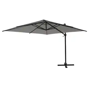 Van Cranenbroek Zweefparasol roma 3x3m grijs aanbieding