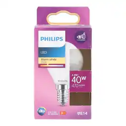 Van Cranenbroek Lamp LED bol mat 40W E14 Philips aanbieding