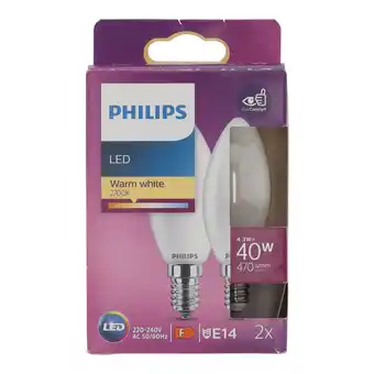 Van Cranenbroek Lamp LED kaars 40W E14 duo Philips aanbieding