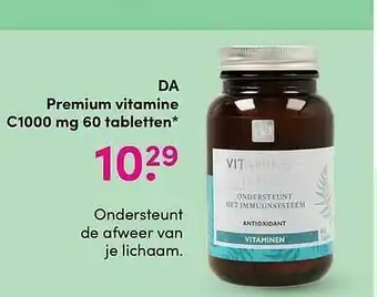 DA DA Premium Vitamine C1000 Mg 60 Tabletten aanbieding