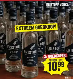 Super Dirck 3 Eristoff vodka aanbieding