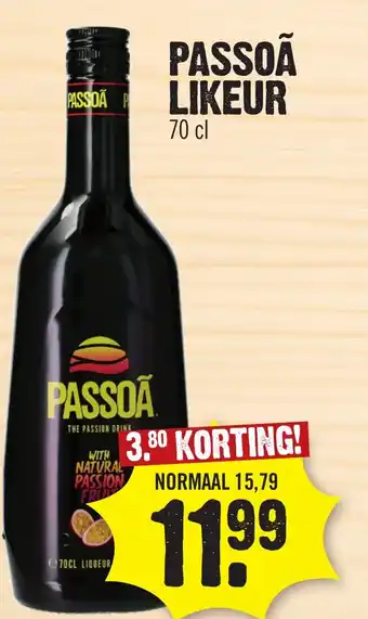 Super Dirck 3 Passoã likeur aanbieding