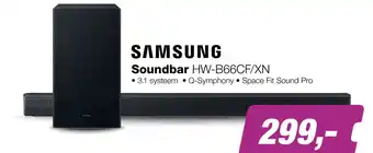 EP SAMSUNG Soundbar HW-B66CF/XN aanbieding