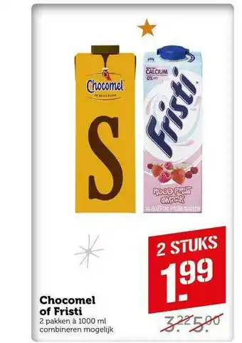 CoopCompact Chocomel Of Fristi aanbieding