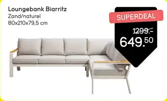 Leen Bakker Loungebank Biarritz aanbieding