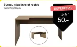 Leen Bakker Bureau Alex links of rechts aanbieding