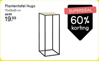 Leen Bakker Plantentafel Hugo aanbieding