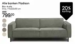 Leen Bakker Alle banken Madison aanbieding