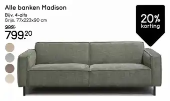 Leen Bakker Alle banken Madison aanbieding