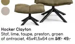 Leen Bakker Hocker Clayton aanbieding