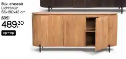Leen Bakker Dressoir lichtbruin aanbieding