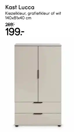 Leen Bakker Kast Lucca aanbieding