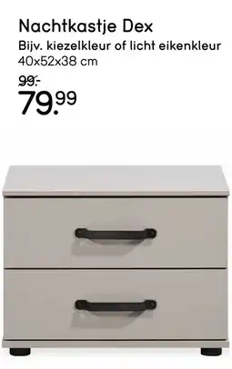 Leen Bakker Nachtkastje Dex aanbieding