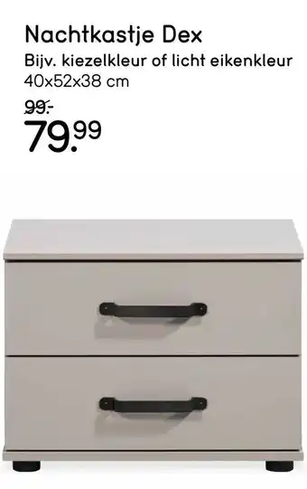 Leen Bakker Nachtkastje Dex aanbieding